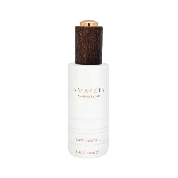 Amareta provides safe pregnancy skin care line made with plant based ingredients. No harsh chemicals. Amareta Belly Oil prevents stretch marks. 